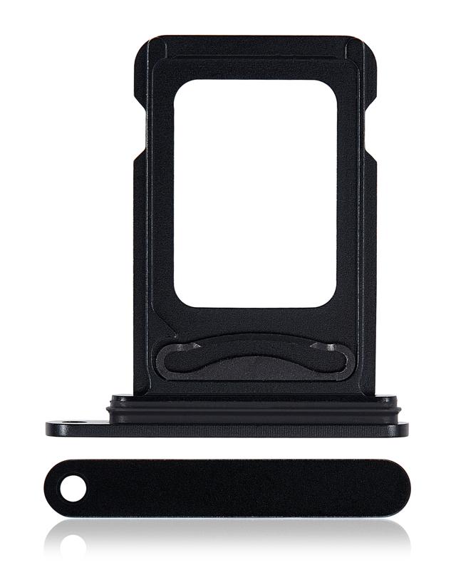 Bandeja para doble tarjeta SIM para iPhone 15 / 15 Plus (Negro)