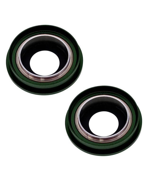 Lente de camara trasera con soporte y bisel para iPhone 13 / 13 Mini (Verde)