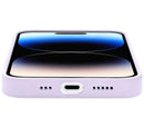 Compra el estuche delgado Slim Trance Volta iPhone 14 Pro MagSafe de color lila en Guatemala.