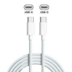 Cable trenzado USB-C a C (3 pies) para iPhone / iPad (Usado OEM Pull Grado: A) (Paquete de 50)