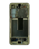 Pantalla OLED para Samsung Galaxy S23 5G con marco (Crema)