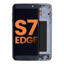 Pantalla OLED con marco para Samsung Galaxy S7 Edge (Todos los modelos US / G935A) (Defecto: Grado B) (Negro Ónix)