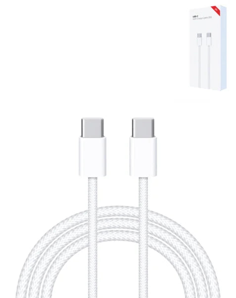 Encuentra el mejor cable de carga rápida USB C-C 60W para iPhone 16 / 15 e iPads Series en Guatemala, en los talleres de reparación autorizados.