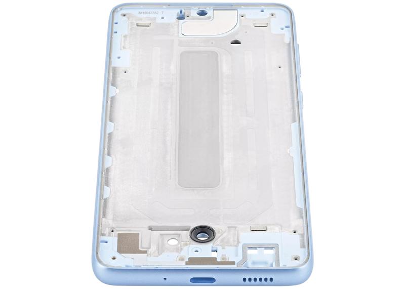 Marco medio compatible en color azul para Samsung Galaxy A33 5G (A336 / 2022) disponible para reparaciones en Guatemala.