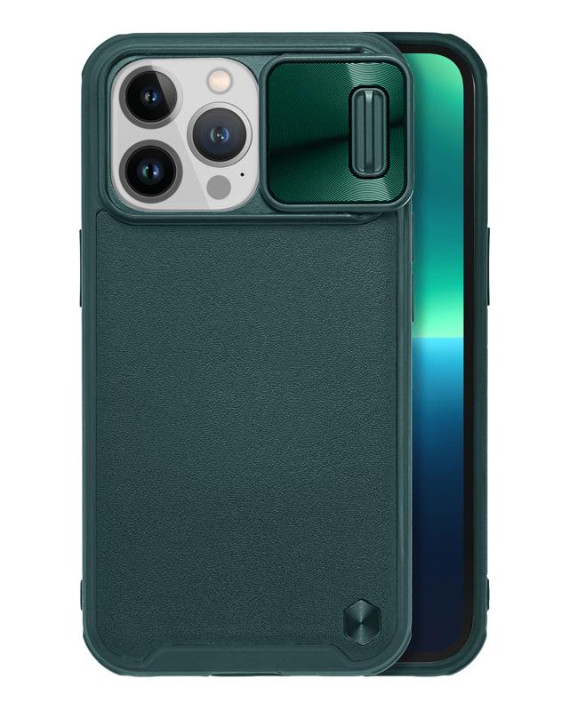 Encuentra la funda resistente Armadillo Slate para iPhone 13 Pro color verde en Guatemala.