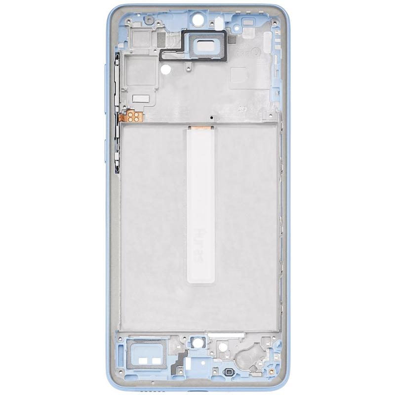 Marco medio compatible en color azul para Samsung Galaxy A33 5G (A336 / 2022) disponible para reparaciones en Guatemala.