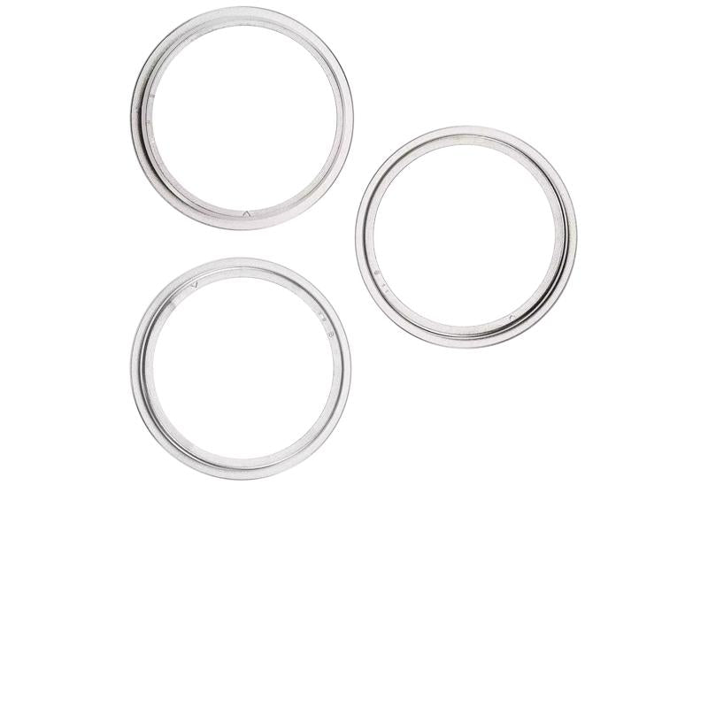 Compra el conjunto de 3 piezas del anillo de bisel de cámara trasera en blanco titanio para iPhone 16 Pro / 16 Pro Max en Guatemala.