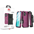 MYBAT MAVERICK ANTIMICROBIAL MAGSAFE CON HOLSTER IPHONE 16 MORADO