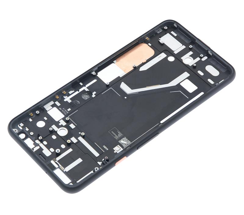 Marco intermedio compatible para Google Pixel 4XL (Boton de encendido rosa)