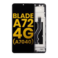 Repara la pantalla de tu ZTE Blade A72 4G en Guatemala con esta pantalla LCD con marco reacondicionada en color gris espacial.