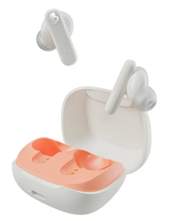 SKULLCANDY SMOKIN BUDS TRUE WIRELESS BONE ORANGE GLOW