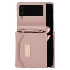 Encuentra el estuche billetera Ruva Muse para Samsung Galaxy Z Flip3 en color rosa en Guatemala.