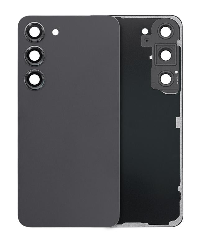 Tapa trasera con lente de camara para Samsung Galaxy S23 5G (original) (Negro Fantasma)