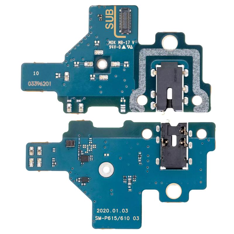 Placa PCB con conector de audifonos Samsung Galaxy Tab S6 Lite 10.4 (P610 / P615) ( 2020)