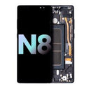 Pantalla OLED con Marco para Samsung Galaxy Note 8 (Empaque de Servicio) (Negro Noche)