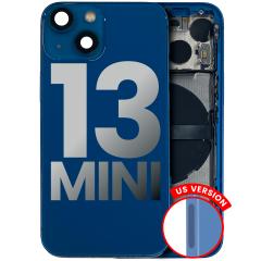 Carcasa trasera con componentes pequeños preinstalados para iPhone 13 Mini (versión EE. UU.) (Usado OEM Pull: Grado A) (Azul)