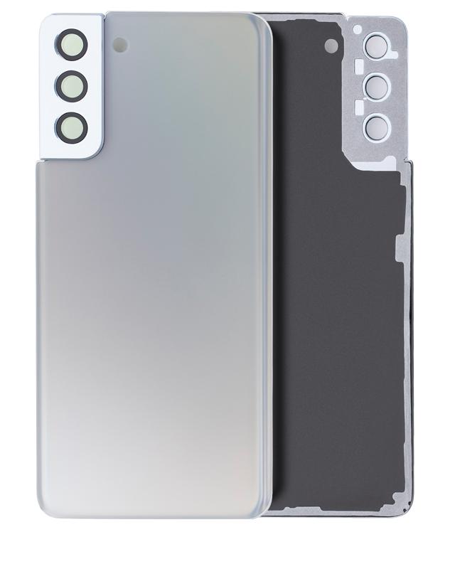 Tapa trasera con lente de camara para Samsung Galaxy S21 Plus original (Phantom Silver)