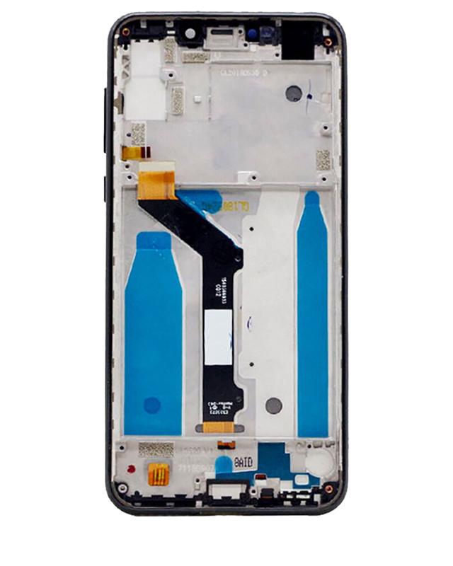 Reparación de pantalla con marco original OEM de Motorola One XT1941 2018 en Guatemala.