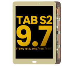 Pantalla OLED sin marco para Samsung Galaxy Tab S2 9.7" (T810 / T813 / T815 / T817 / T819) (Reacondicionado) (Dorado)