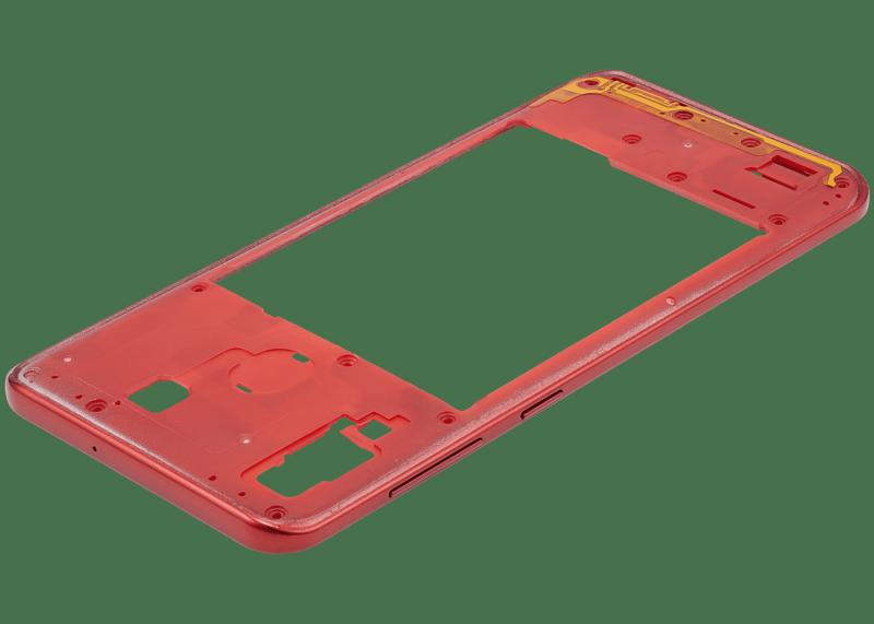 Compra la carcasa media compatible en color rojo para Samsung Galaxy A30 (A305 / 2019) en Guatemala, ideal para reparaciones y componentes Samsung al mayorista.