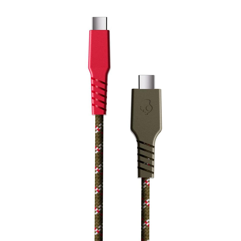 SKULLCANDY LINE PLUS BRAIDED CABLE USB C A TIPO USB C CORINTO / BLANCO