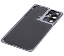 Tapa trasera con lente de camara para Samsung Galaxy S21 Ultra original (Phantom Black)