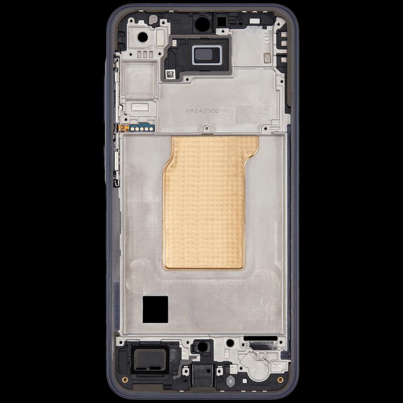 Carcasa media compatible para Samsung Galaxy A35 (A356 / 2024) en Guatemala, ideal para reparaciones y repuestos.