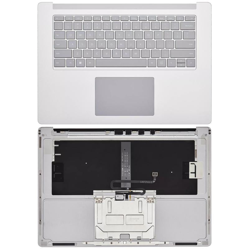 Carcasa superior con teclado para Microsoft Surface Laptop 3 15" (1872 / 1873) (Plata)