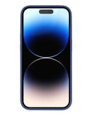 Protege tu iPhone 14 Pro con el delgado estuche Slim Trance Volta en color azul en Guatemala.