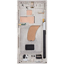 Pantalla OLED con marco para Samsung Galaxy S23 Ultra (US & Internacional) (Reacondicionado) (Crema)