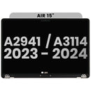 Reparación de Pantalla completa para MacBook Air 15 (A2941 / Mid 2023) / Air 15 (A3114 / Mid 2024) en Guatemala.