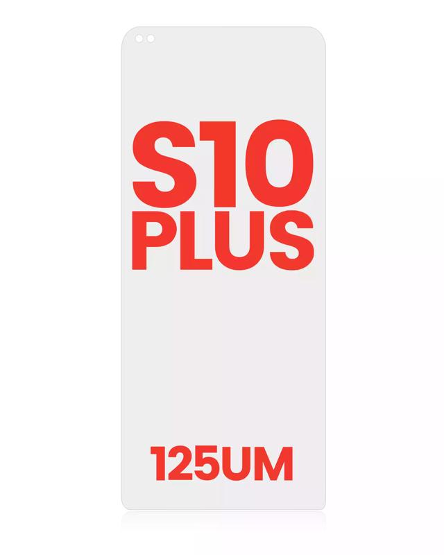 Compra al por mayor en Guatemala OCA compatible para Samsung Galaxy S10 Plus en pack de 10 unidades con 125um, perfecto para reparaciones y reemplazos de pantalla.