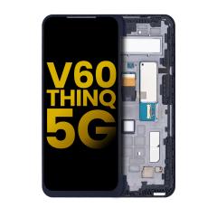 Pantalla secundaria para LG V60 ThinQ 5G con marco