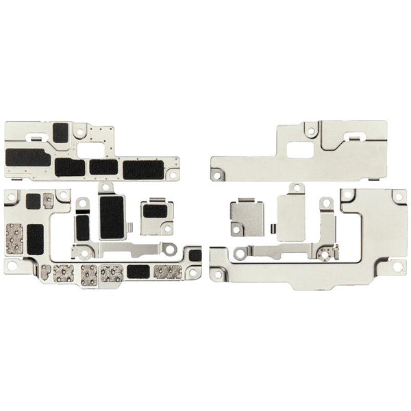 Reparación de soporte metálico en placa madre para iPhone 16 Plus en Guatemala.