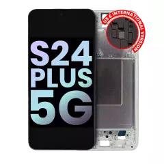 Pantalla OLED con marco para Samsung Galaxy S24 Plus 5G (versión US e internacional) (Pack de servicio) (Verde Jade)