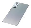 Tapa trasera con lente de camara para Samsung Galaxy S21 Plus original (Phantom Silver)