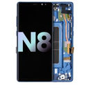 Pantalla OLED con marco para Samsung Galaxy Note 8 (Pack de servicio) (Azul)