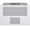 Carcasa superior con teclado para Microsoft Surface Laptop 3 15" (1872 / 1873) (Plata)