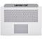 Carcasa superior con teclado para Microsoft Surface Laptop 3 15" (1872 / 1873) (Plata)