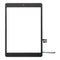 Touch con Adhesivo y Boton de Inicio + Cable Flex y Algodon Antipolvo para iPad 10.2 2019 (iPad 7) Negro Original