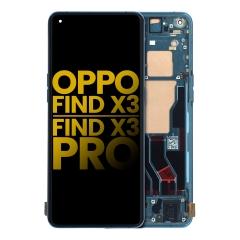 Pantalla OLED con marco para OPPO Find X3 / X3 Pro (Reacondicionado) (Azul)