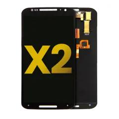 Compra una pantalla LCD refabricada para Motorola Moto X2 en Guatemala con garantía, sin marco, en color negro.