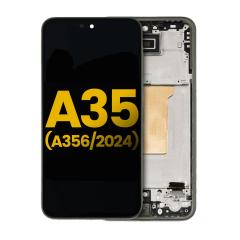 Reparación de pantalla OLED con marco para Samsung Galaxy A35 5G en Guatemala, encuentra tu repuesto en mayoristas de tecnología.