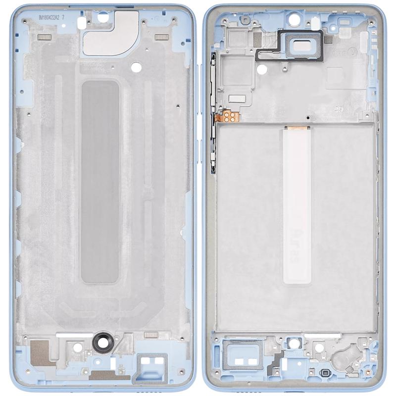 Marco medio compatible en color azul para Samsung Galaxy A33 5G (A336 / 2022) disponible para reparaciones en Guatemala.