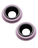 Lente de camara trasera con soporte y marco para iPhone 13 / 13 mini (Rosa)