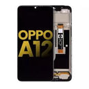 Pantalla LCD reacondicionada con marco para OPPO A12 en Guatemala, mayorista de pantallas para OPPO A12.