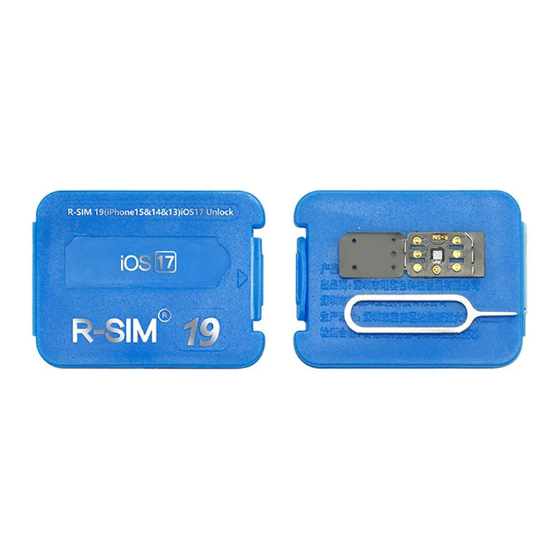 Liberador de red R-SIM 19 E-SIM 5G para iPhone 15/iOS 18 en Guatemala - Mayorista de accesorios para liberar iPhone.