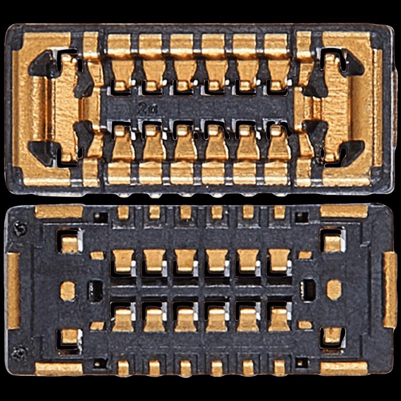 Conector FPC de sensor de luz ambiental e inductor de rango de recepcion para iPhone 15 / 15 Plus (12 Pines)