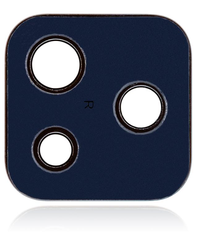 Lente de camara trasera (solo vidrio) con adhesivo para Motorola Moto G Play (XT2093 / 2021) (Azul Neblina)