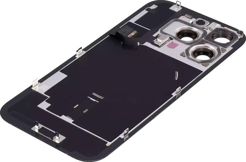 Compra la tapa trasera con placa de acero y carga inalámbrica para iPhone 16 Pro en Guatemala y realiza reparaciones con componentes originales.